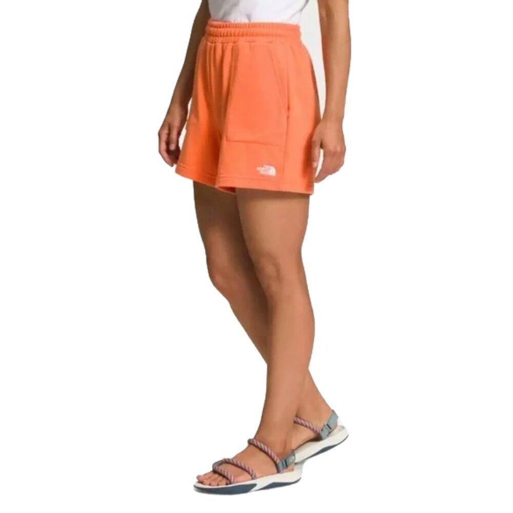 NWT The North Face Women's Simple Logo Fleece Shorts Coral XXL